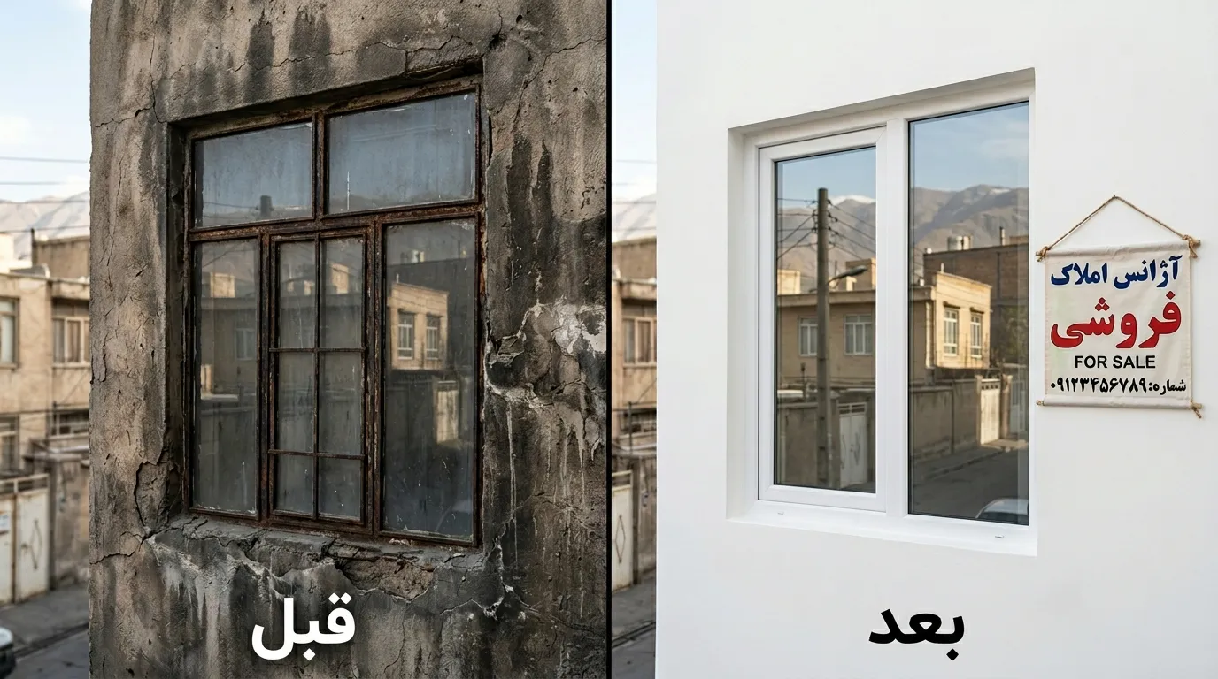 چطور با تعویض پنجره‌ها، خانه را برای فروش آماده کنیم؟ | افزایش ارزش ملک با پنجره دوجداره